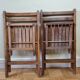 Pair of folding children's chairs, 60s-70s