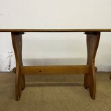 Ensemble table et 4 chaises en bois vintage