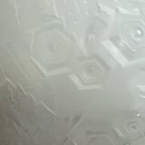 Muller Frères, moulded glass pendant, Art Deco