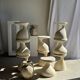 Pawn Bleach - Stool, side table, end table in solid mango wood