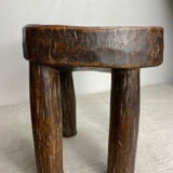 Lobi stool, made of solid wood, unique piece