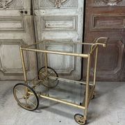 Vintage gold bar cart