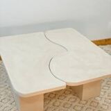 Table basse en béton - Beige - Longueur 100 cm - Terra n°4