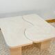 Concrete coffee table - Beige - Length 100 cm - Terra n°4