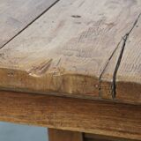 Square Antique Elm Dining Table