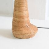 Asymetrical Rattan Table Lamp