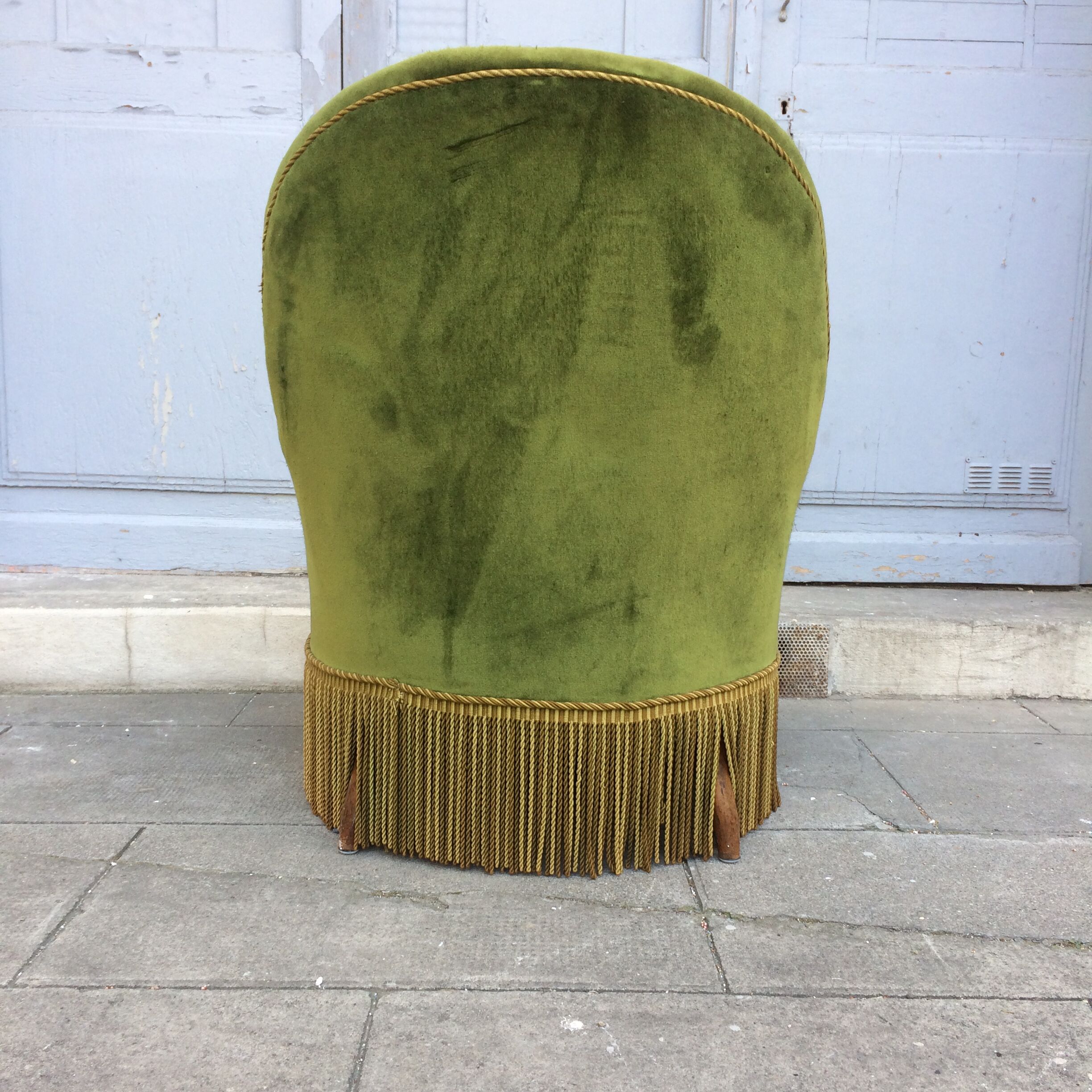 Toad style Art Deco armchair