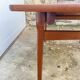 Extendable table 2 Scandinavian teak extensions 165/207/249 x 91cm vintage an60