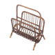 Vintage rattan magazine holder, France 1960