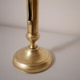 Brass candle holder with pusher