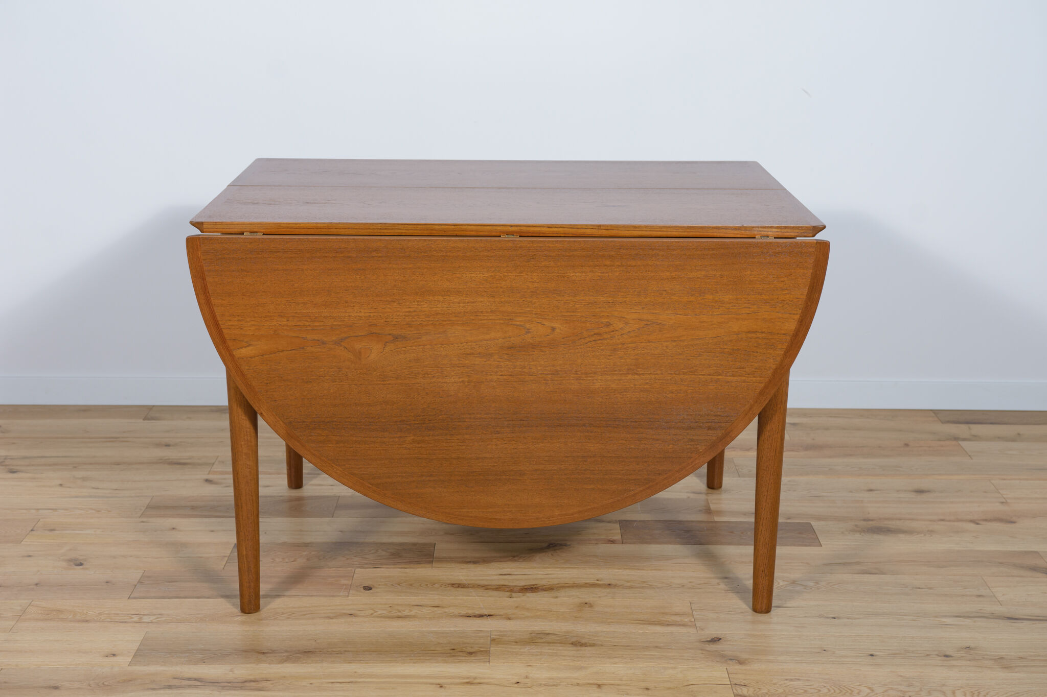 Table à manger extensible en teck, années 1960