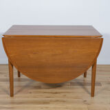 Table à manger extensible en teck, années 1960
