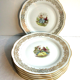6 plates, Limoges porcelain: Model Scènes galantes by Fragonard
