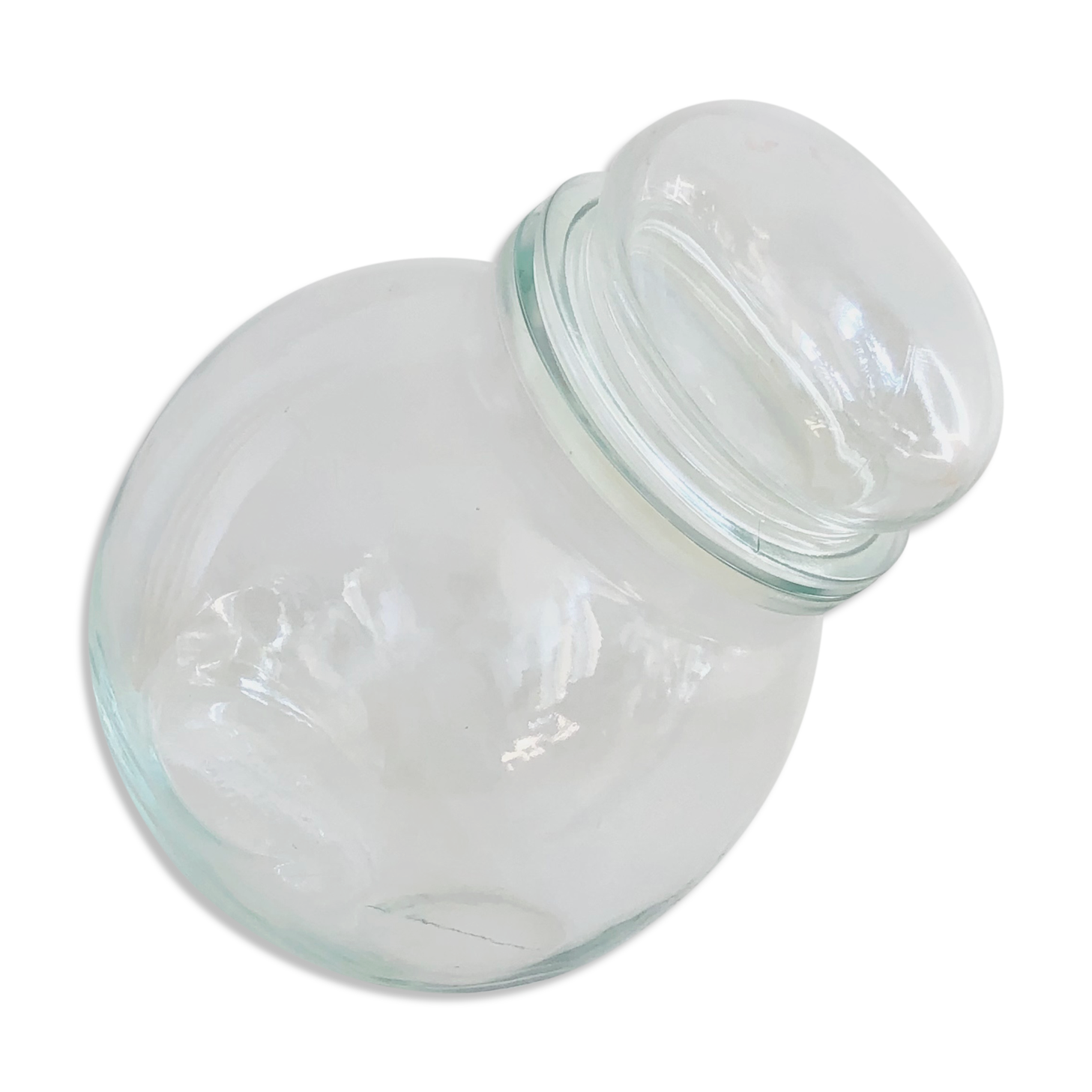 Vintage glass bonbonnière, Belgium 1970