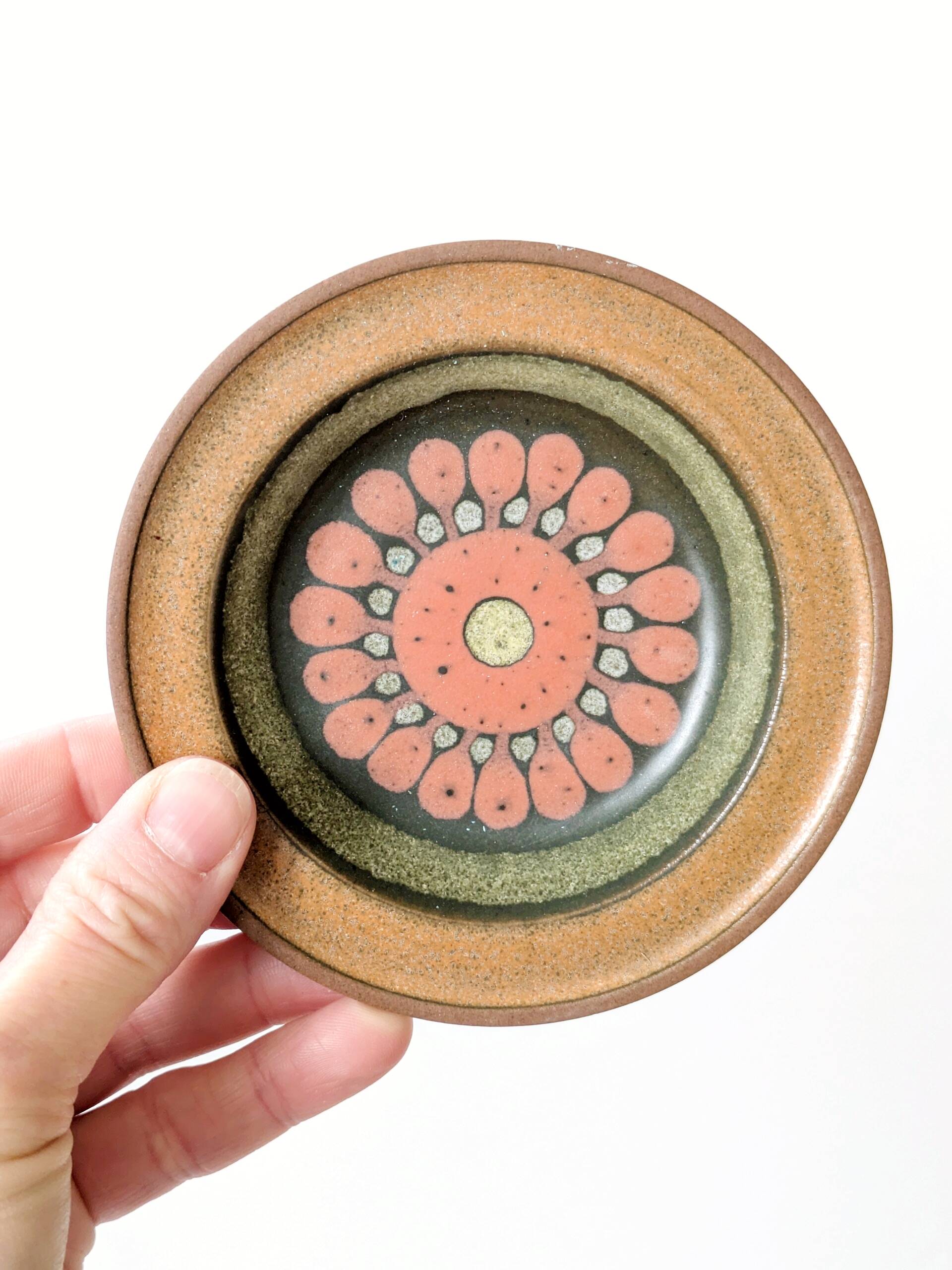 Set of 5 KMK ceramic coasters, West Germany, 1960s