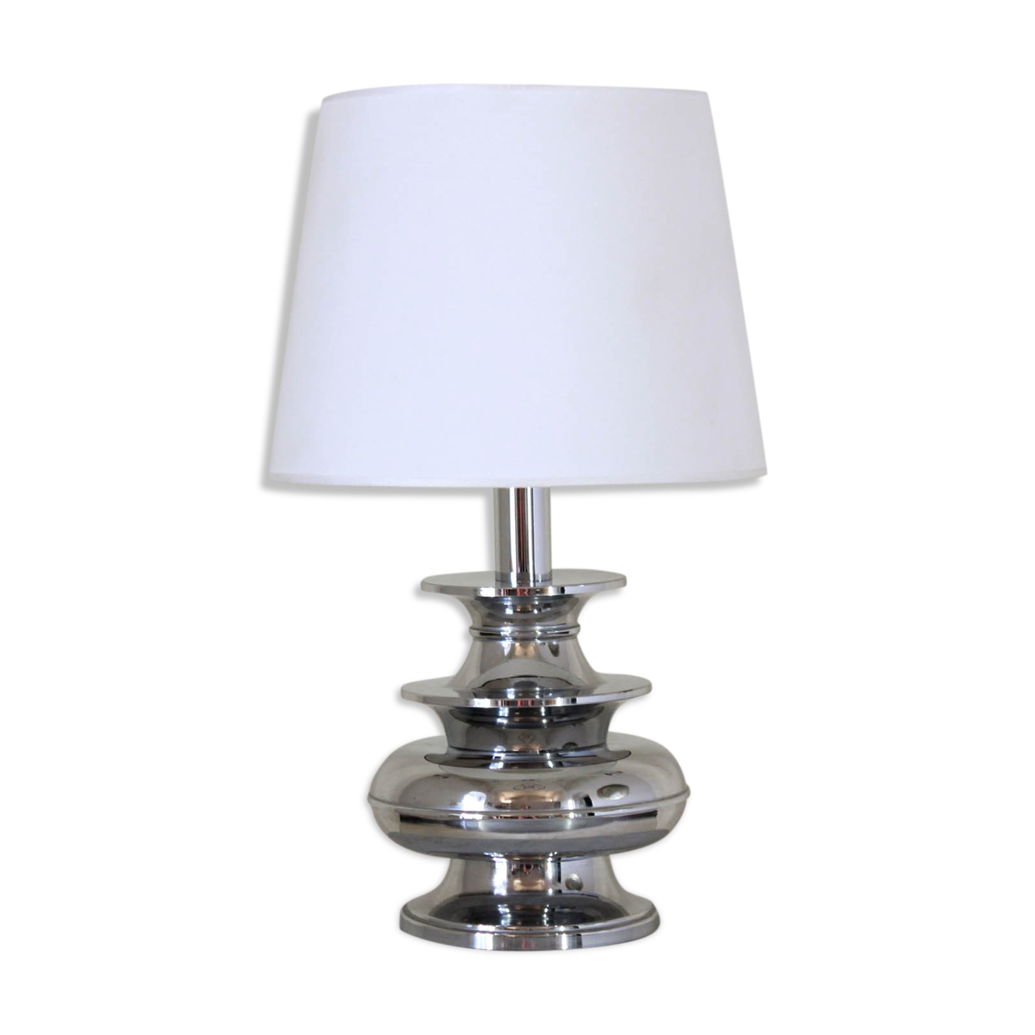 1950s vintage chromed table lamp