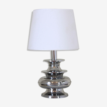 Lampe de table chromée vintage des années 1950