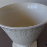 Cracked ceramic standing vase or cup