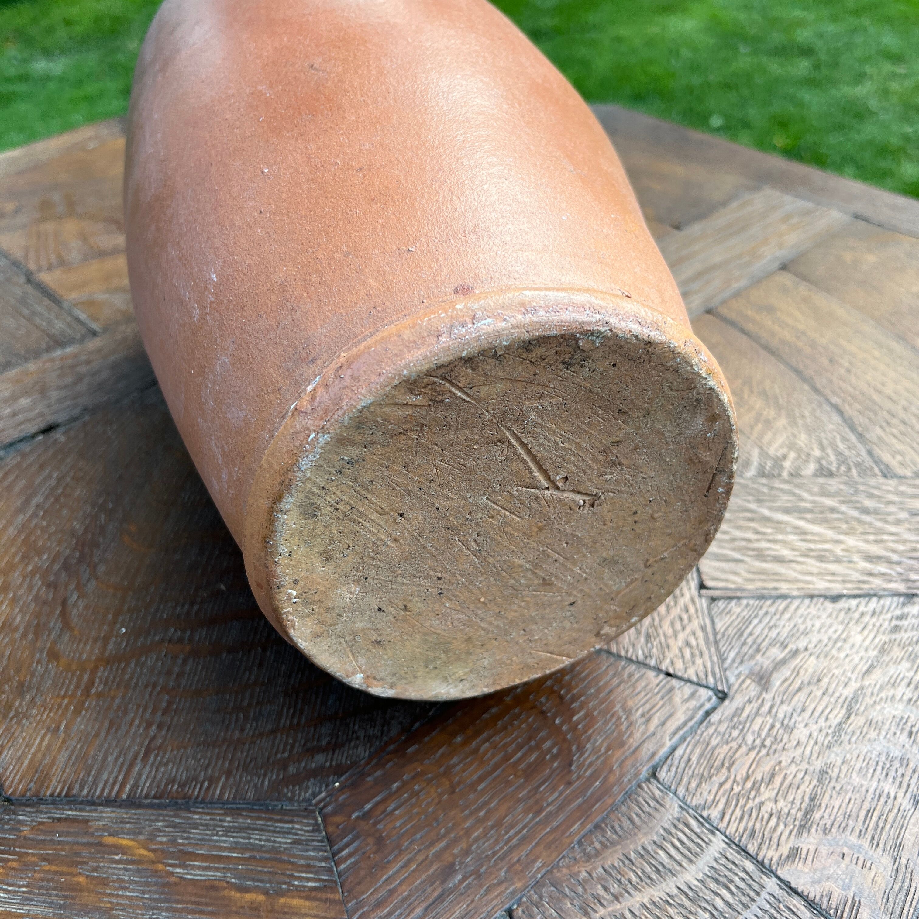 Set of 3 brown terracotta basins