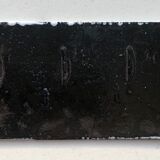 Small enamelled plate old White phone power socket