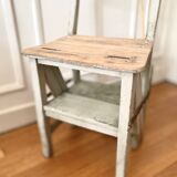 Transformable stepladder chair