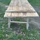 Farm table guinguette and wooden trestles