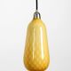 Beautiful yellow & white italian Mid Century Murano glass pendant lamp