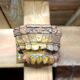 Piece of recycled teak Indian door (corner of the door frame) transformed into a candle holder