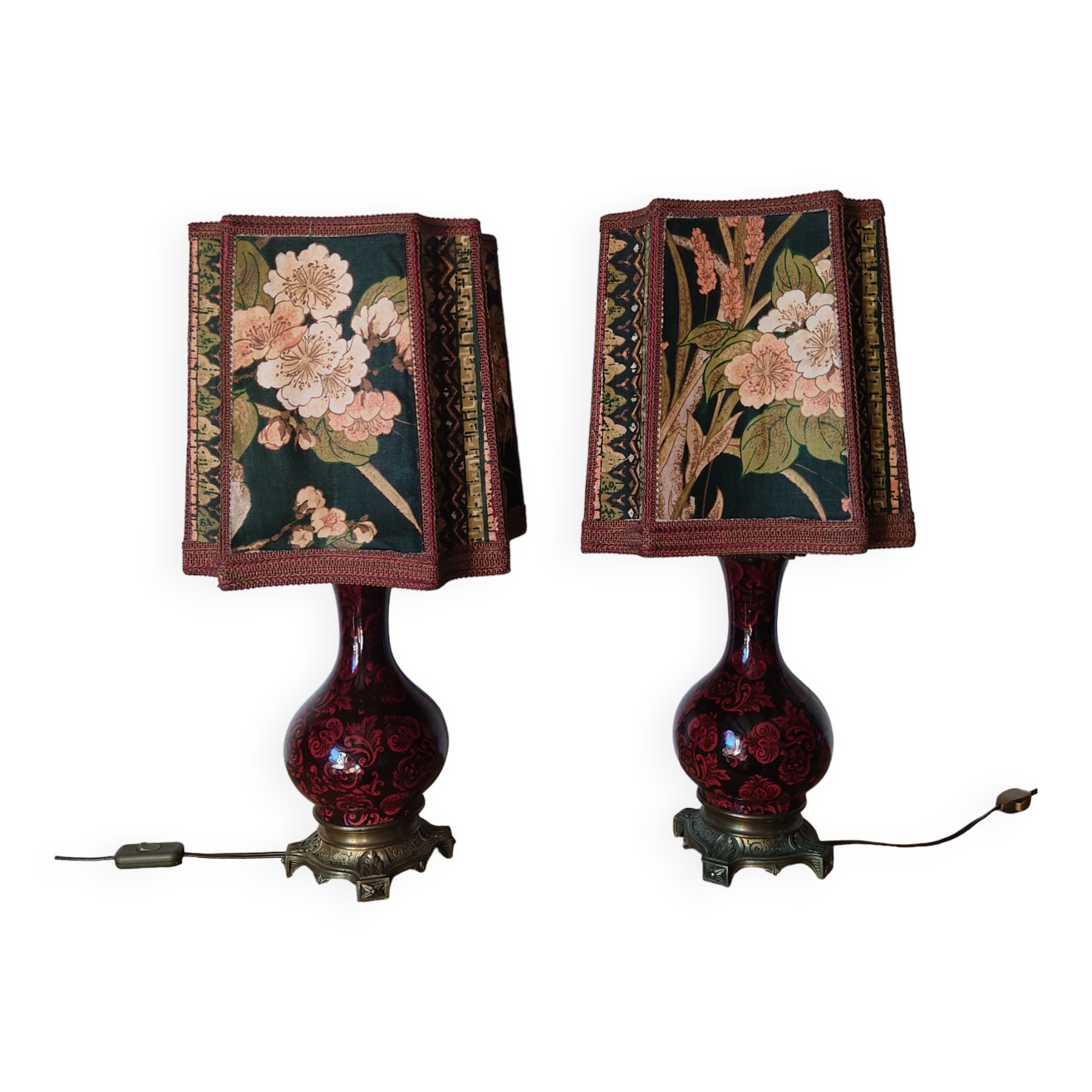 Paire de lampes Napoléon III