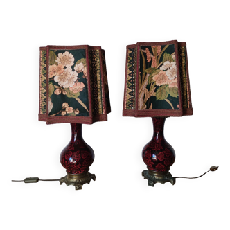 Pair of Napoleon III lamps