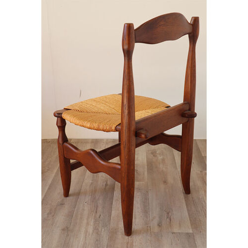 Série de 4 chaises par Guillerme et Chambron pour Votre Maison vers 1960