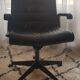Leather armchair attributed to Richard Sapper