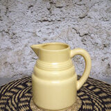 Pastel yellow ceramic pitcher