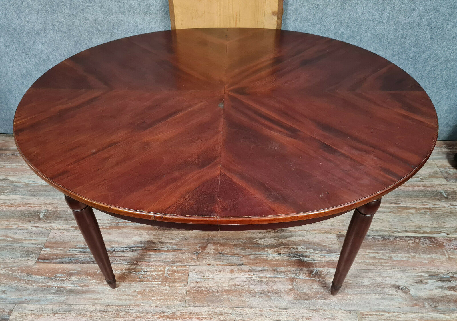 Art Deco period table with mahogany extensions around 1920