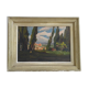 Tableau Ancien huile, paysage de Provence