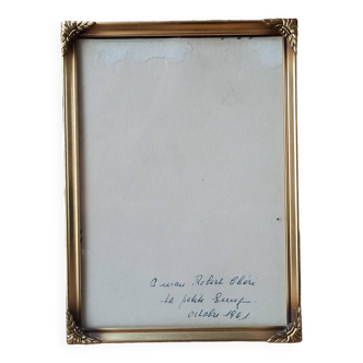 Robert vintage gilded brass frame
