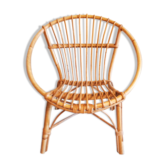 Vintage wicker rattan chair