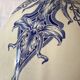 Antique art nouveau pitcher, “Orchid” model, signed BFK – Choisy-le-Roi,