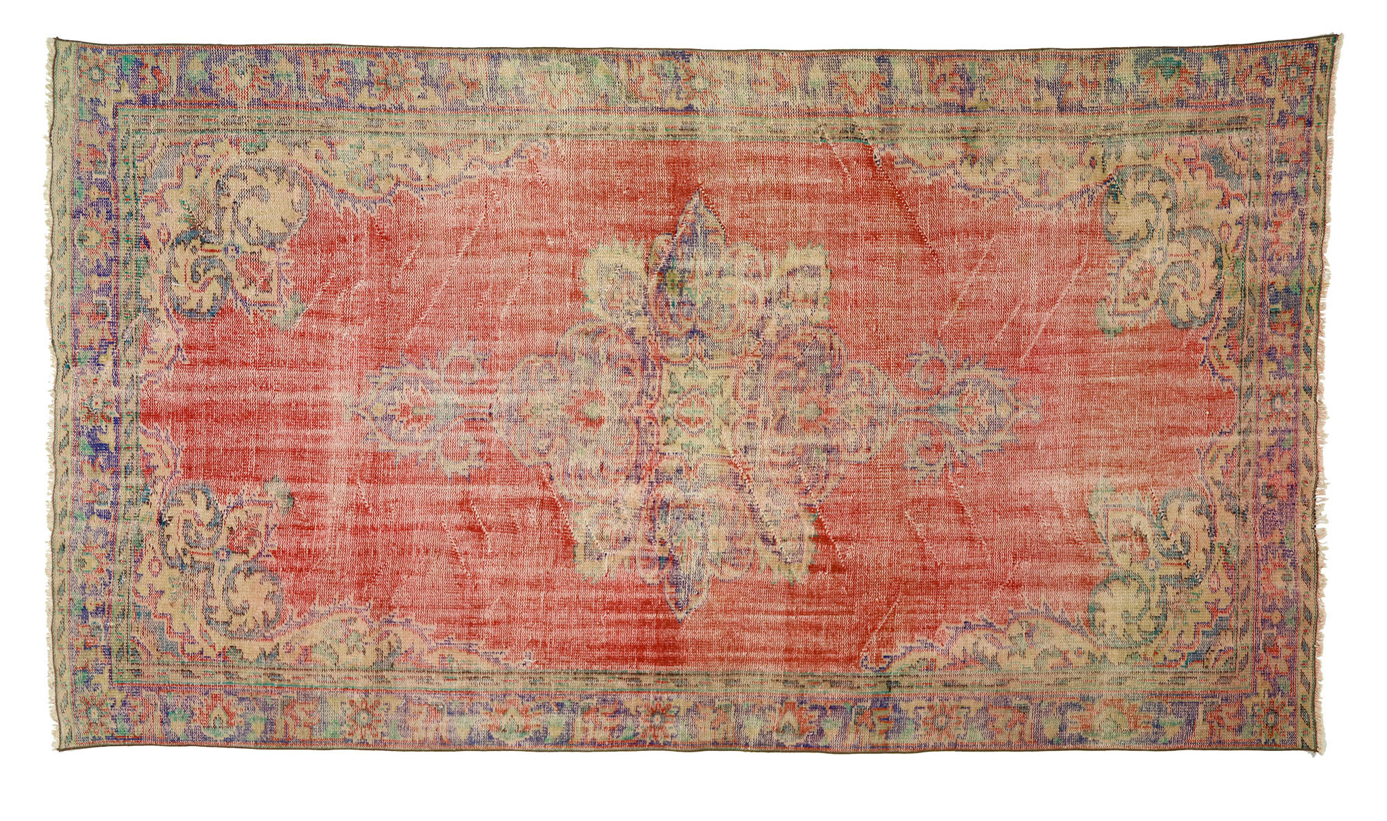 Anatolian handmade vintage rug 316 cm x 180 cm
