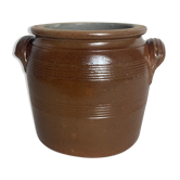 Pot en grès vernissé