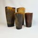 Set of 4 ceramic vases in mid-century modern style by Gunnar Nylund, Rörstrand, Sweden.