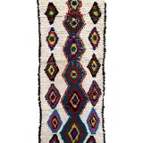Colorful Moroccan rug Azilal - 190 x 75 cm