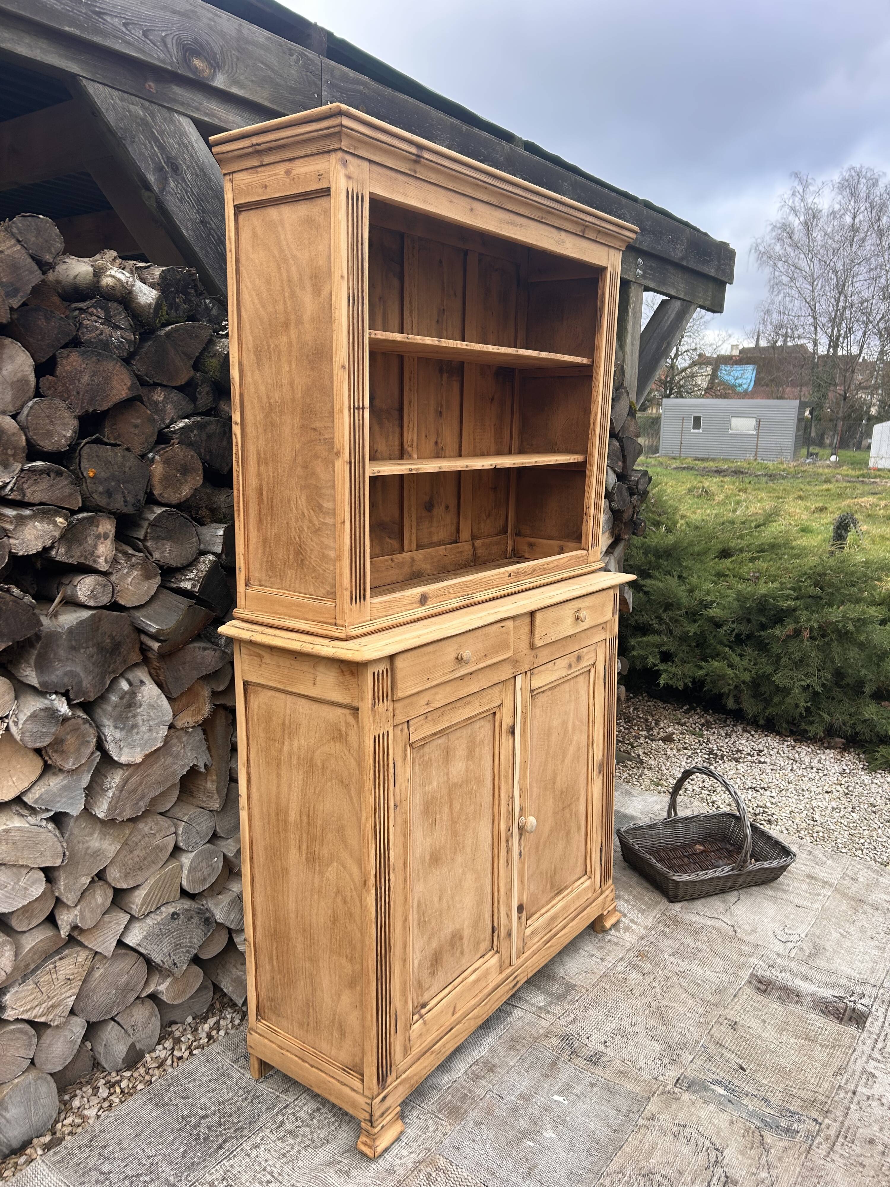 Renovated antique wooden dresser
