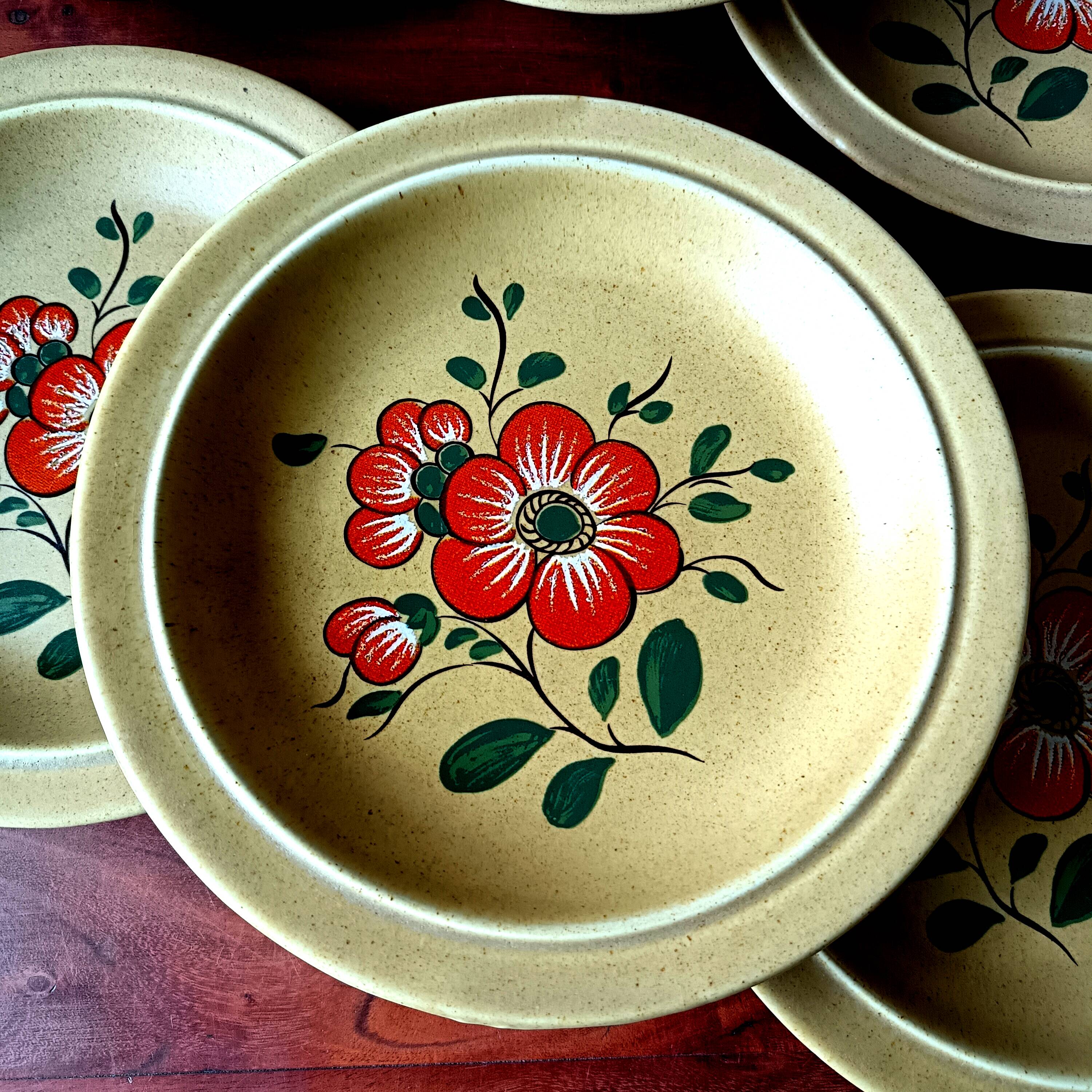 6 K&G Luneville French ceramic soup plates, Ø 22.8 cm