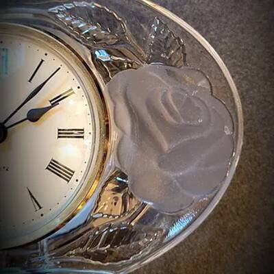 Vintage quartz crystal alarm clock