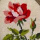 2 oval frames vintage floral embroidery