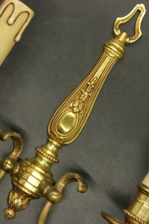 Pair of Louis XVI style wall lights