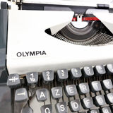 Typewriter, olympia traveller luxury  white