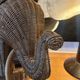 Rattan Elephant table in the style of Vivaï del Sud, Italy 1970