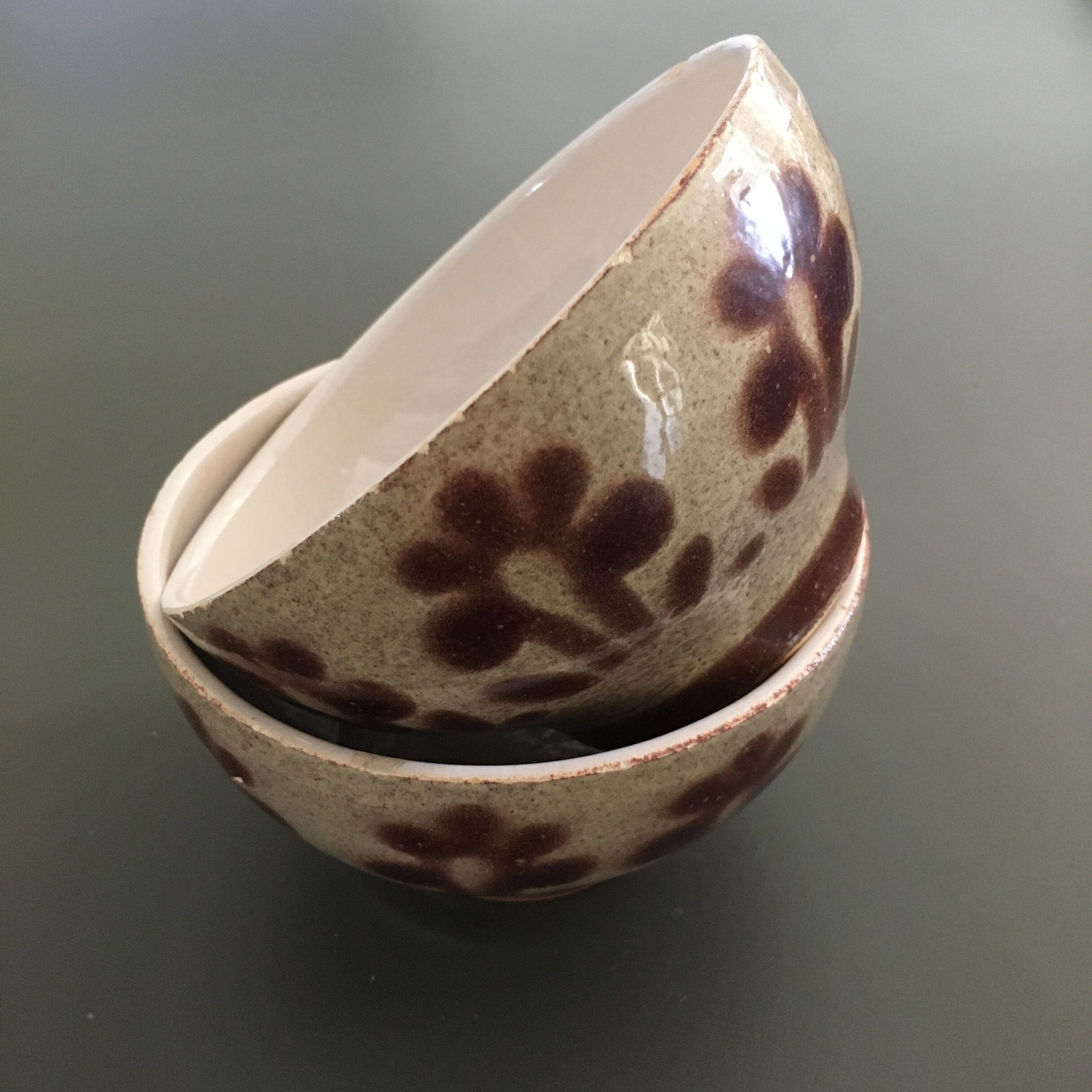 Lot 2 bowls floral décor